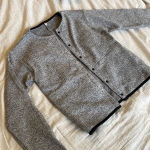 MUJI Grey Sweater With Button Clasps